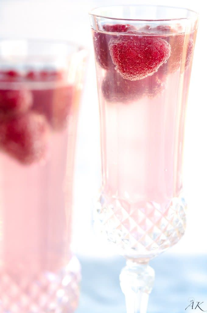 Sparkling Raspberry Mimosas