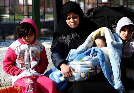 Migrants are pictured at a Turkish coastguard station after a failed attempt at crossing to the Greek island of Lesbos, in the Turkish coastal town of Dikili, Turkey April 6, 2016. REUTERS/Murad Sezer/File photo