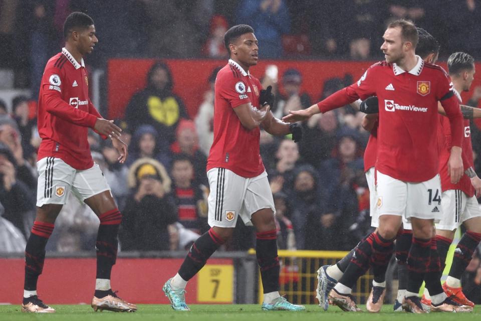 Marcus Rashford, Anthony Martial and Christian Eriksen are all potential  stop-gap options to solve the right-wing issue  (Getty)