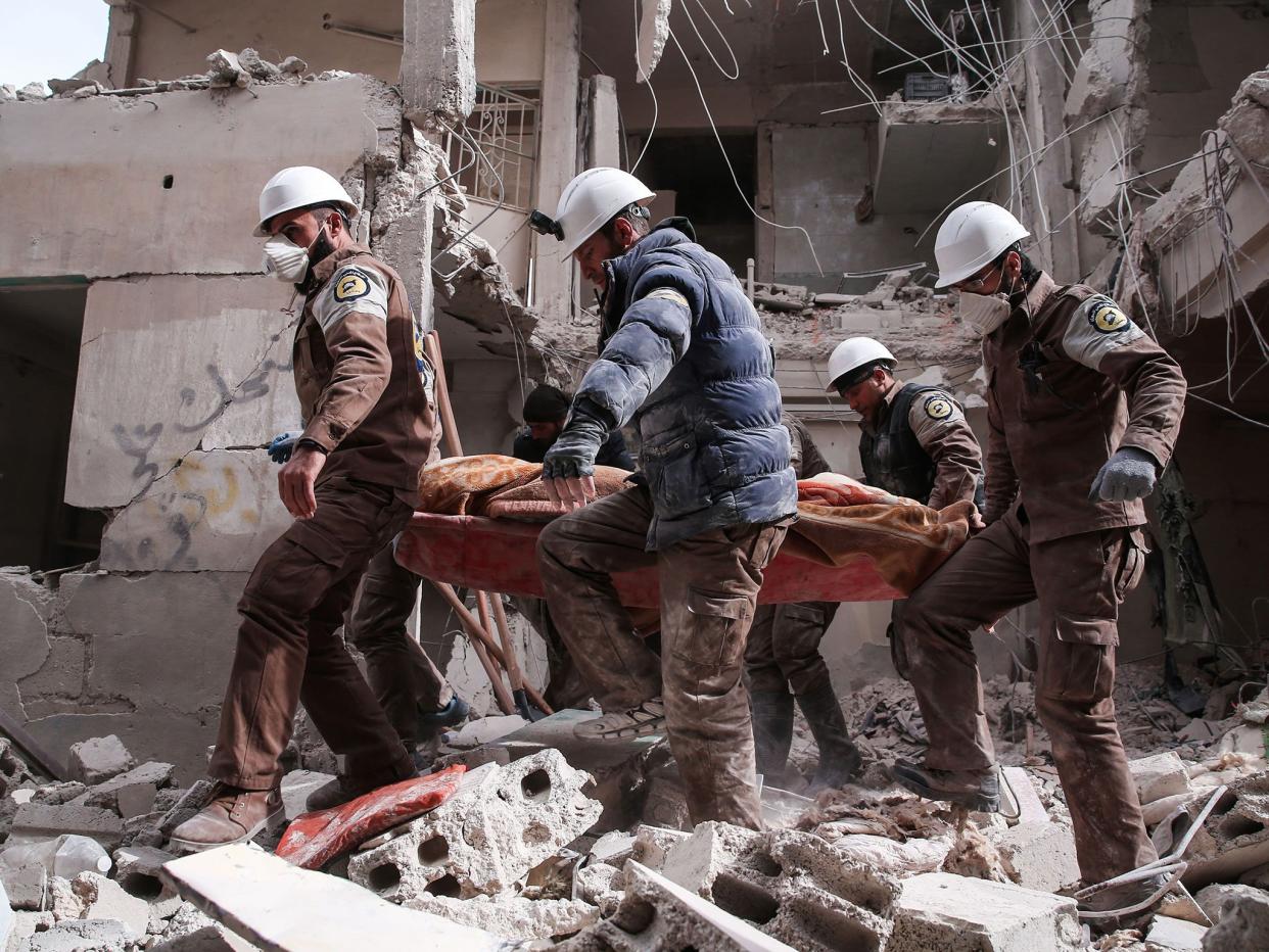 Syria's White Helmets in action: AFP