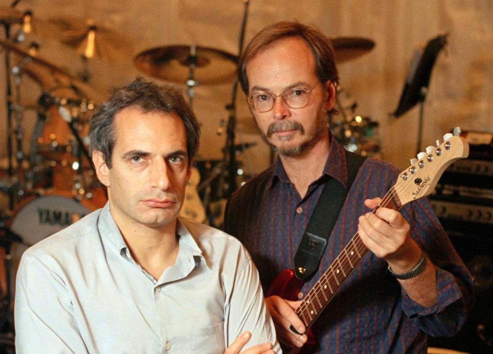 Donald Fagen and Walter Becker of Steely Dan pictured in 1993 (AP)
