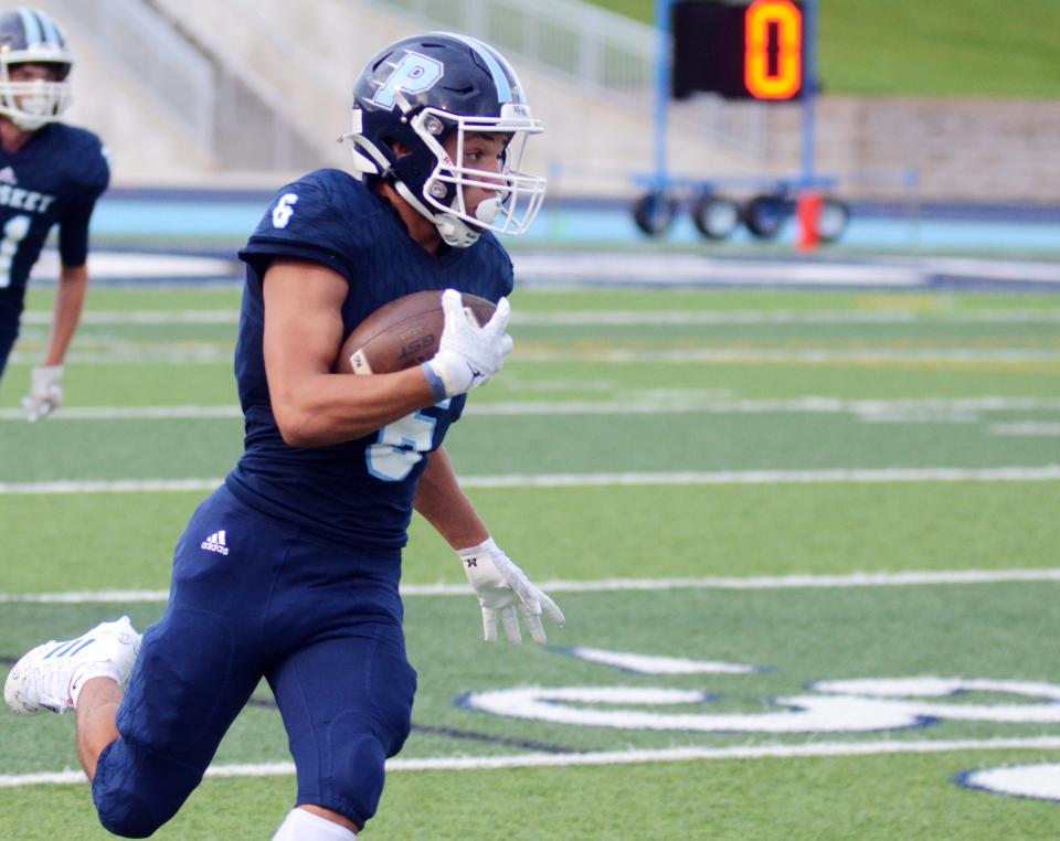 Petoskey running back CJ Hibbler picked up where he left off before going down a season ago, finishing with over 200 yards on the ground against Ludington.