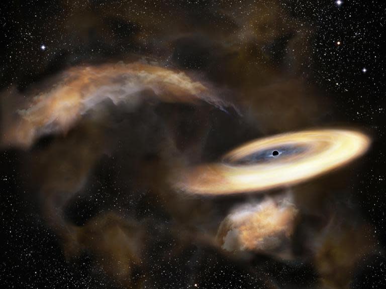 A black hole may have been detected swallowing a neutron star for the first time ever, astronomers have said. Vast gravitational waves – which scientists think could have been caused by such a merger – have been seen ripping across space.Astronomers working on the twin Ligo and Virgo observatories, based in the US and Italy respectively, spotted them. If proven, it could help understanding of what exactly happens when black holes eat stars, and if the star itself passes through into oblivion intact or is ripped apart during the encounter.Astronomers across the world are now focusing their observations on the patch of space – some 1.3bn light years away – where it is believed the clash roughly happened in a bid to gather more evidence.“The universe is keeping us on our toes," Patrick Brady, spokesperson for Ligo and a professor of physics at the University of Wisconsin-Milwaukee, said in a statement. "Unfortunately, the signal is rather weak. It's like listening to somebody whisper a word in a busy café; it can be difficult to make out the word or even to be sure that the person whispered at all. It will take some time to reach a conclusion about this candidate."Ligo and Virgo were switched on again after a period of upgrades on 1 April.They work by picking up tiny ripples in the fabric of space that are fired out across the universe when two massive objects collide.The new detection, on 26 April, came just a day after the system had identified a cataclysmic merger of two neutron stars about 500m light years from earth.Giovanni Prodi, data analysis coordinator with Virgo and a professor at the University of Trento, described the two incidents as making the period an “incomparable scientific month”.