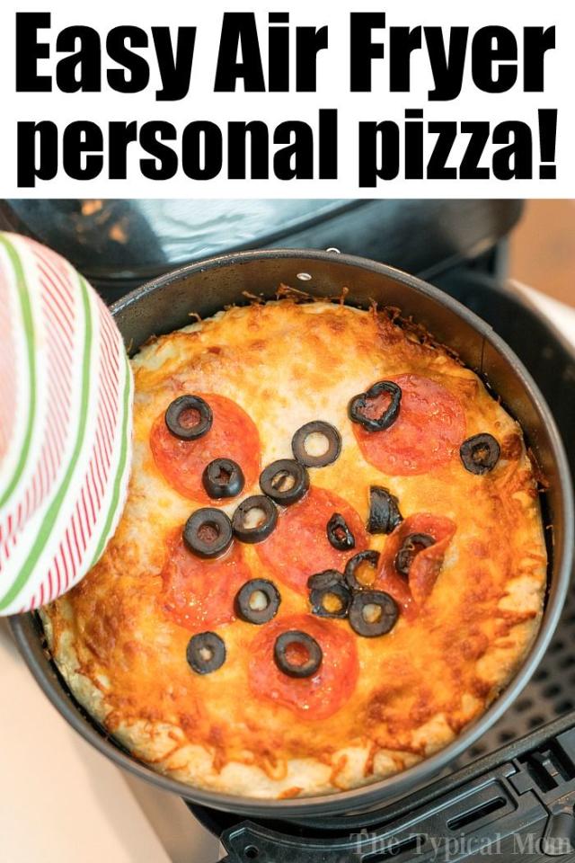 The Easiest Air Fryer Pizza - My Forking Life
