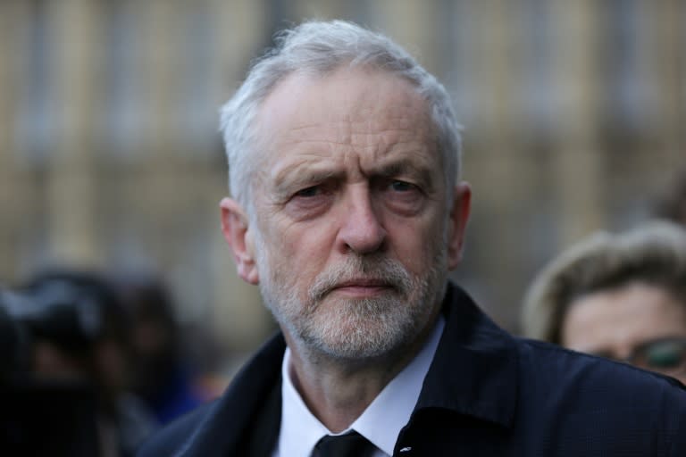 Labour Party leader Jeremy Corbyn pictured at the Houses of Parliament in London in March