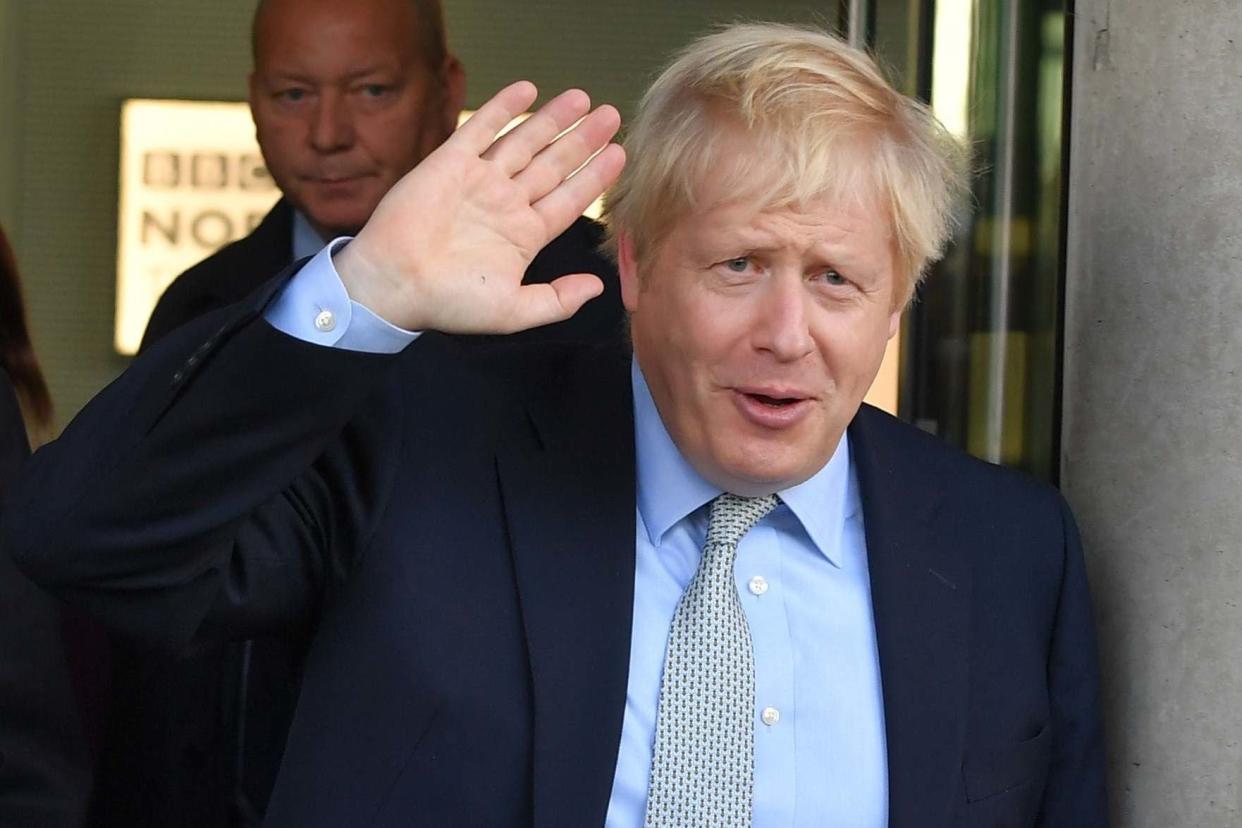 Prime Minister Boris Johnson in Manchester on Friday: PA