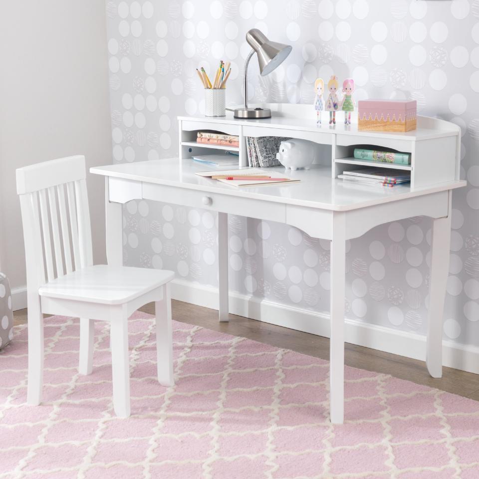This desk features a hutch, a top shelf and smaller cubbies to keep organized. It includes a chair, so your kid can definitely stay focused throughout the schoolday. <a href="https://fave.co/3hrvYl0" target="_blank" rel="noopener noreferrer">Find it for $207 at Walmart</a>.