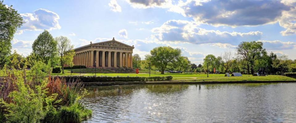 The full-scale Parthenon replica in Nashville