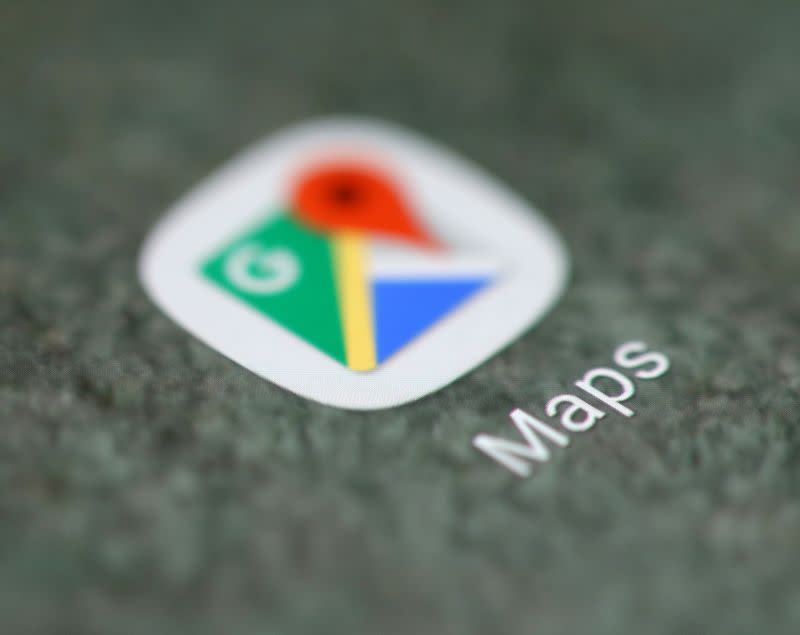 FOTO DE ARCHIVO: El logo de la aplicación de Google Maps se ve en un smartphone en esta ilustración tomada el 15 de septiembre de 2017