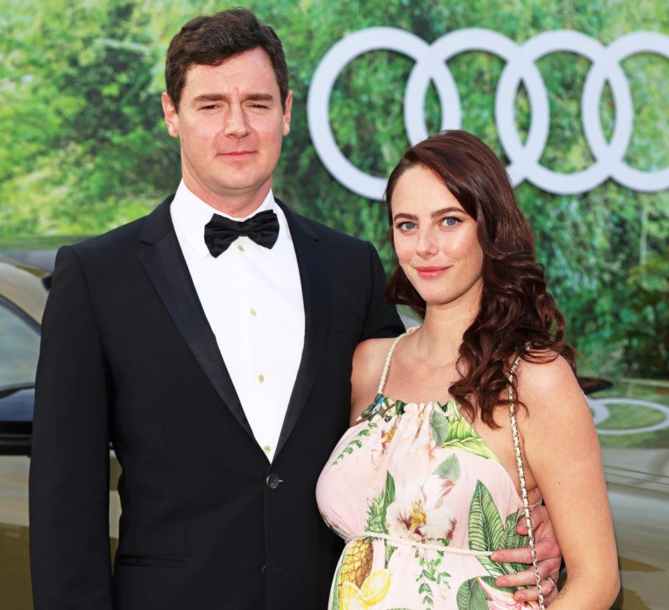 Benjamin Walker (L) and Kaya Scodelario attend the Henley Festival 2021 as guests of Audi on September 17, 2021 in Henley-on-Thames, England.