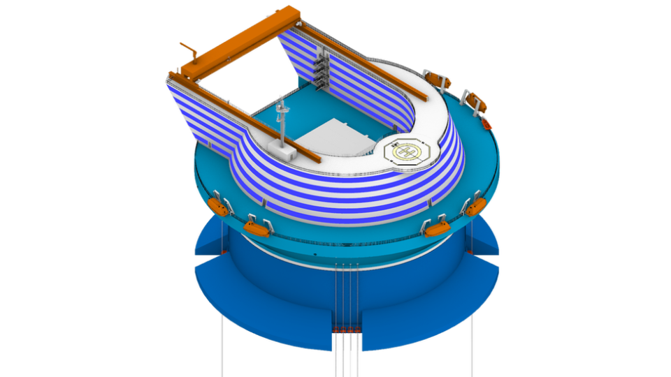 Nuclear desalination plant large design