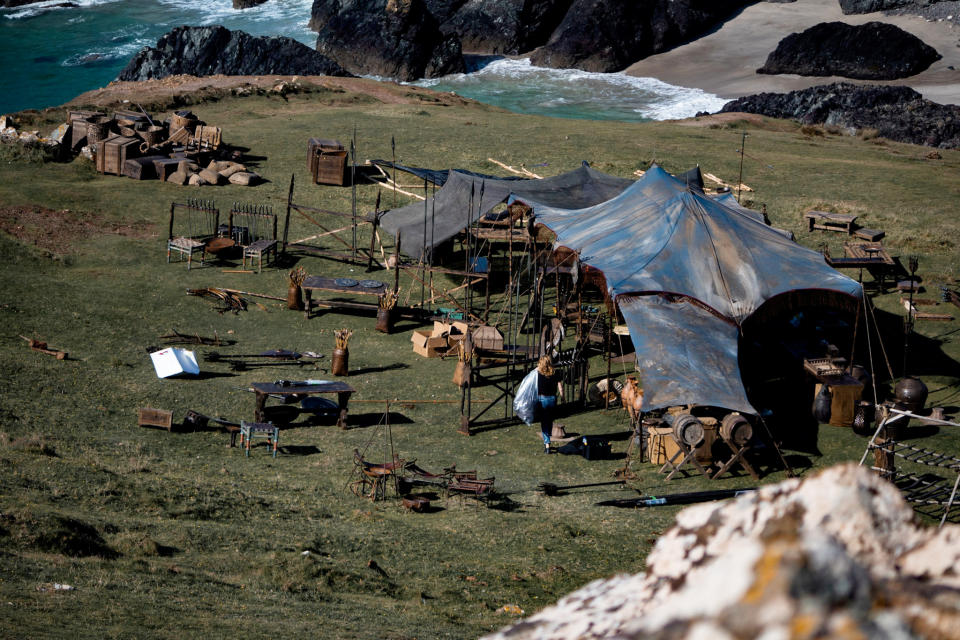 The set for filming of the Game of Thrones prequel 