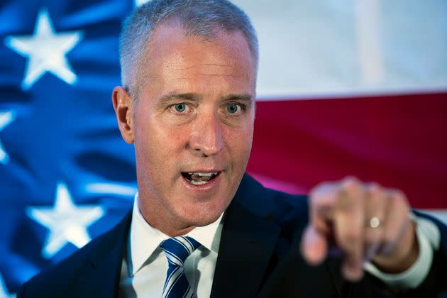 Rep. Sean Patrick Maloney (D-N.Y.) speaks after winning his primary election on Aug. 23. Maloney is leading House Democrats' effort to hold the U.S. House of Representatives. (Photo: Eduardo Munoz Alvarez/Associated Press)
