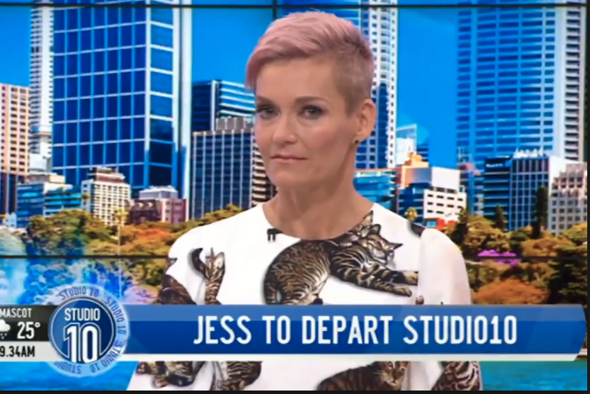 Jessica announced in March that she was leaving Studio 10. Photo: Channel 10