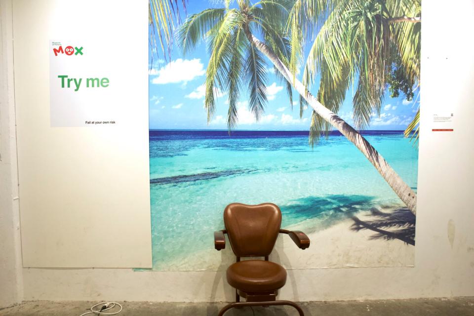 The Hula chair is free for visitors to try. <em>Charlotte Hu</em>