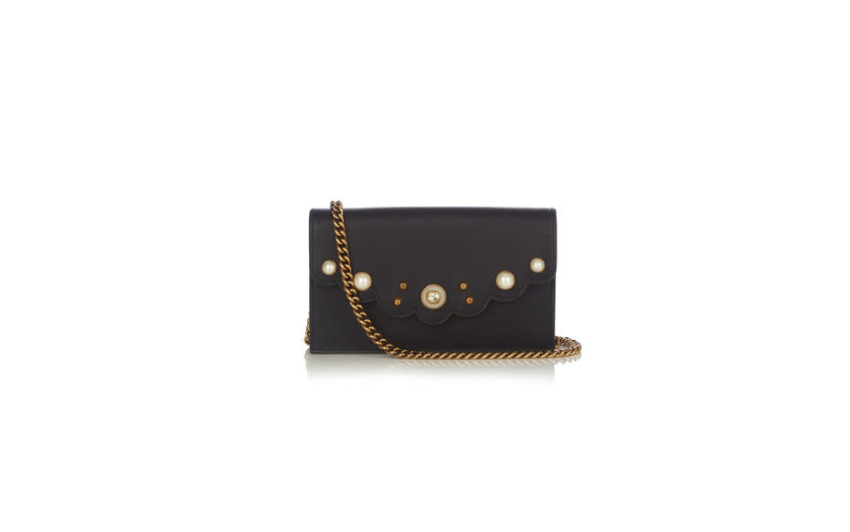<p>Everything about this Gucci cross-body says vintage, but the inside was designed for the modern lady: there are 18 (!) card slots and a zippered pocket.</p><p>To buy: <a rel="nofollow noopener" href="http://click.linksynergy.com/fs-bin/click?id=93xLBvPhAeE&subid=0&offerid=419081.1&type=10&tmpid=10147&RD_PARM1=http%3A%2F%2Fwww.matchesfashion.com%2Fus%2Fproducts%2FGucci-Peony-leather-cross-body-bag-1053266&u1=TL_Crossbodybags" target="_blank" data-ylk="slk:matchesfashion.com;elm:context_link;itc:0;sec:content-canvas" class="link ">matchesfashion.com</a>, $1,400</p>
