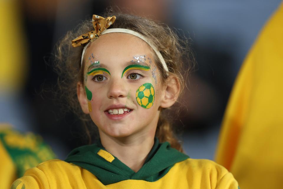 Australia fans have embraced face paint ahead of the match (Getty Images)