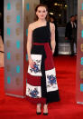 <p>“Star Wars”-Darstellerin Daisy Ridley trug eine Patchworkdecke aus dem Hause Roland Mouret. </p>