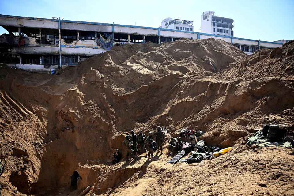 Israeli forces operate in the Gaza Strip israeli hamas conflict (Dylan Martinez / Reuters file)