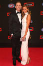 Geelong skipper Joel Selwood with partner Brittany Davis.