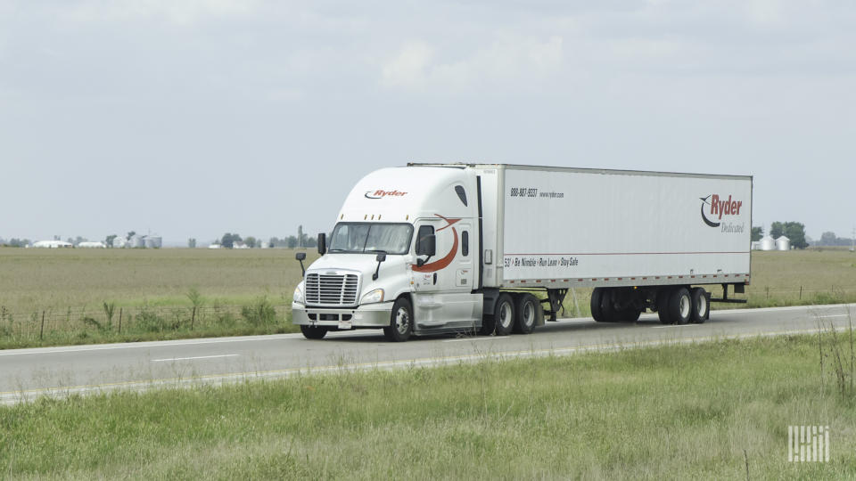 Ryder touted its increasing role for its two asset-light segments in its latest earnings report. (Photo: Jim Allen/FreightWaves)