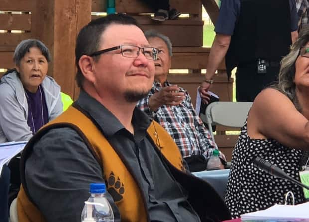 Kenny Cayen is the new grand chief of Dehcho First Nations in the Northwest Territories. (Anna Desmarais/CBC - image credit)