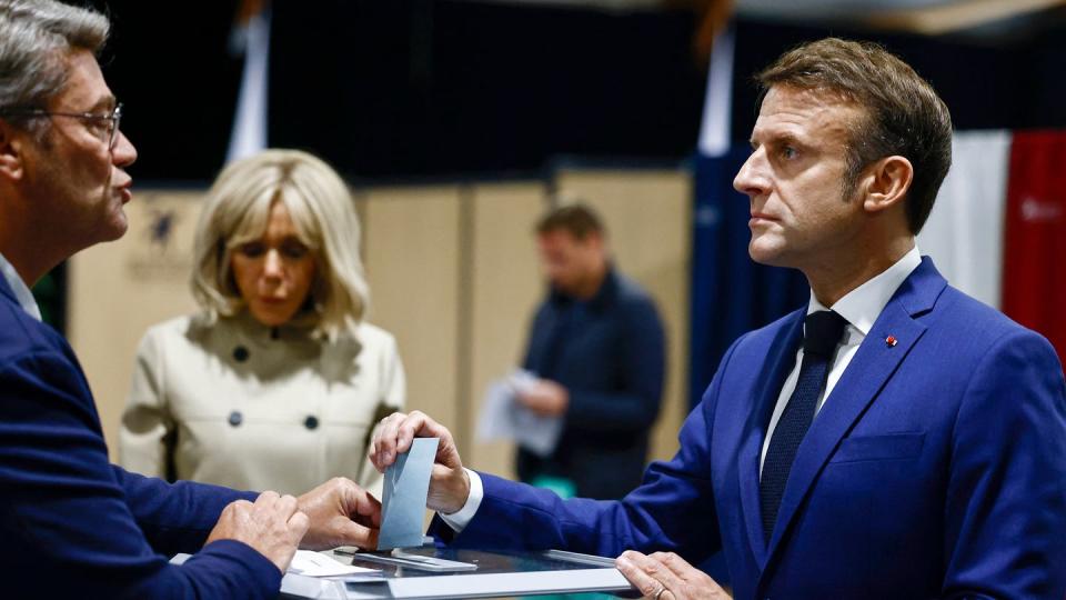 Emmanuel Macron. (Bild: Yara Nardi/Reuters Pool/AP/dpa)