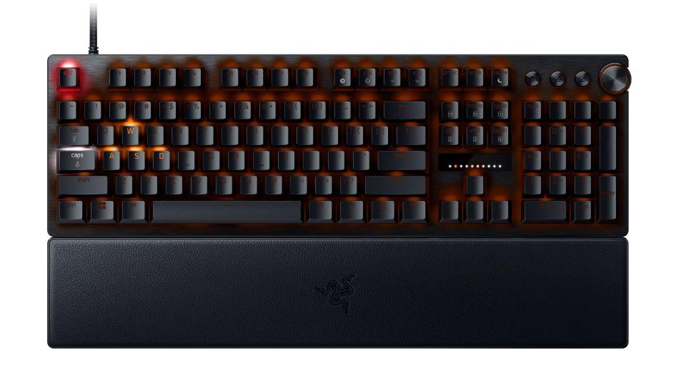 Image of the Razer Huntsman V3 Pro wired gaming keyboard.