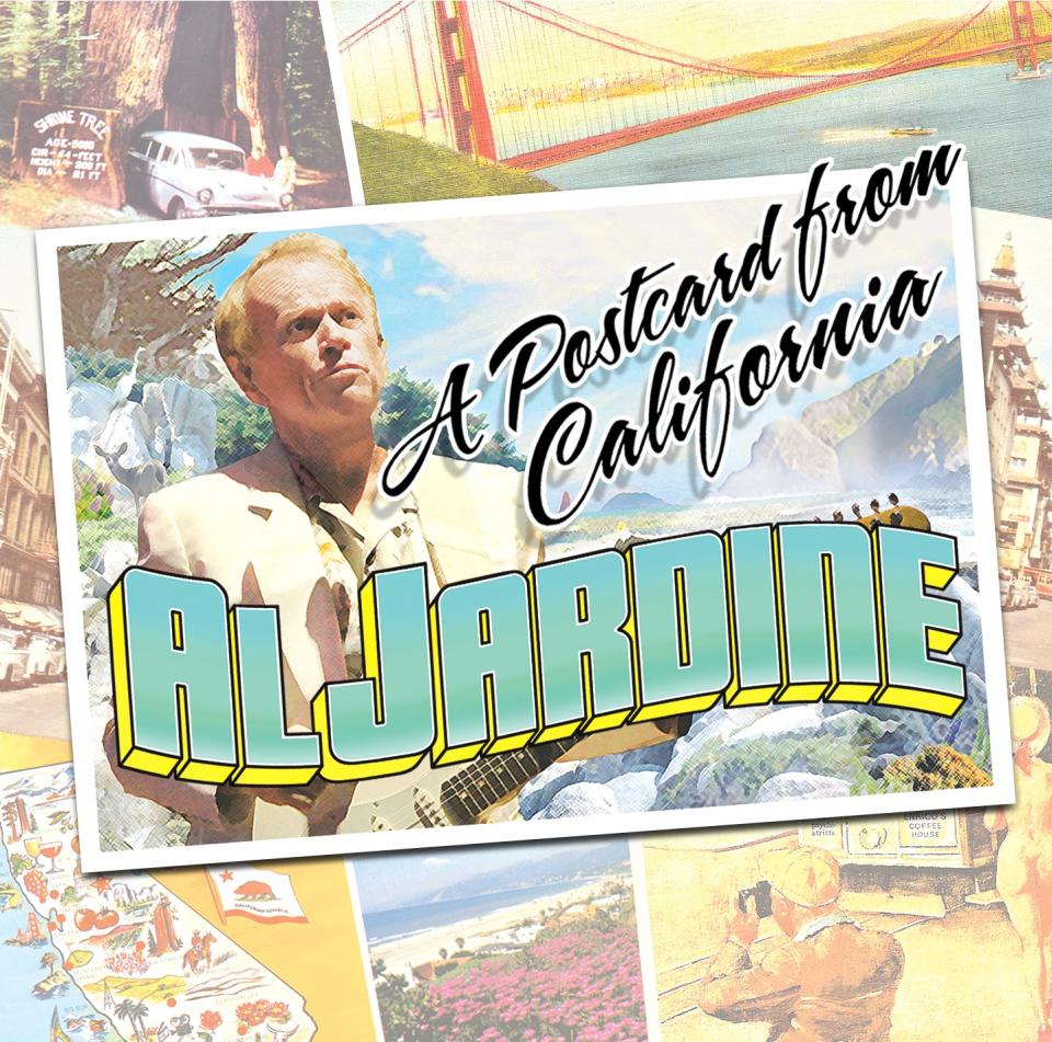 <a href="https://variety.com/t/al-jardine/" rel="nofollow noopener" target="_blank" data-ylk="slk:Al Jardine;elm:context_link;itc:0;sec:content-canvas" class="link ">Al Jardine</a>’s ‘A Postcard From California’ CD cover