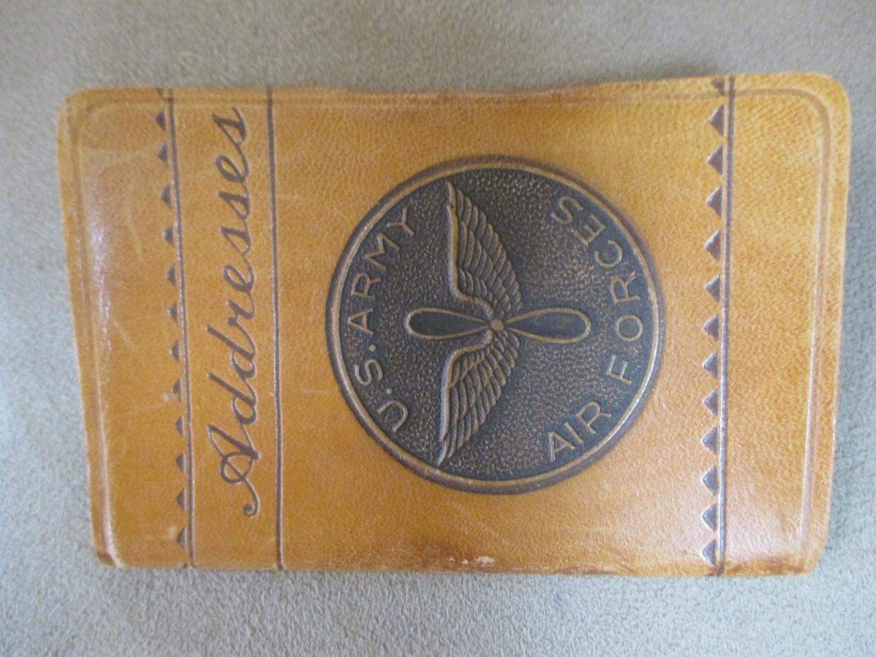 Original leather address books with embossed USAAF logos ($39) are nice additions to any collection.