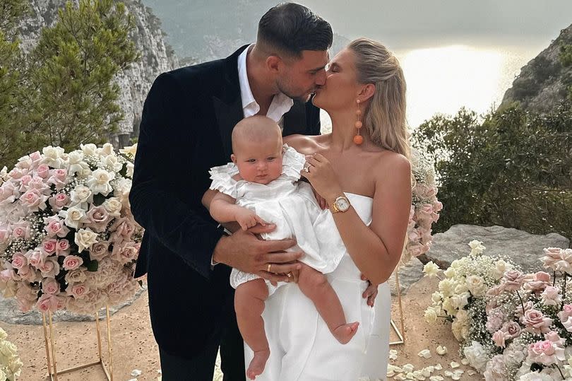 Molly-Mae Hague and Tommy Fury in Ibiza with Bambi