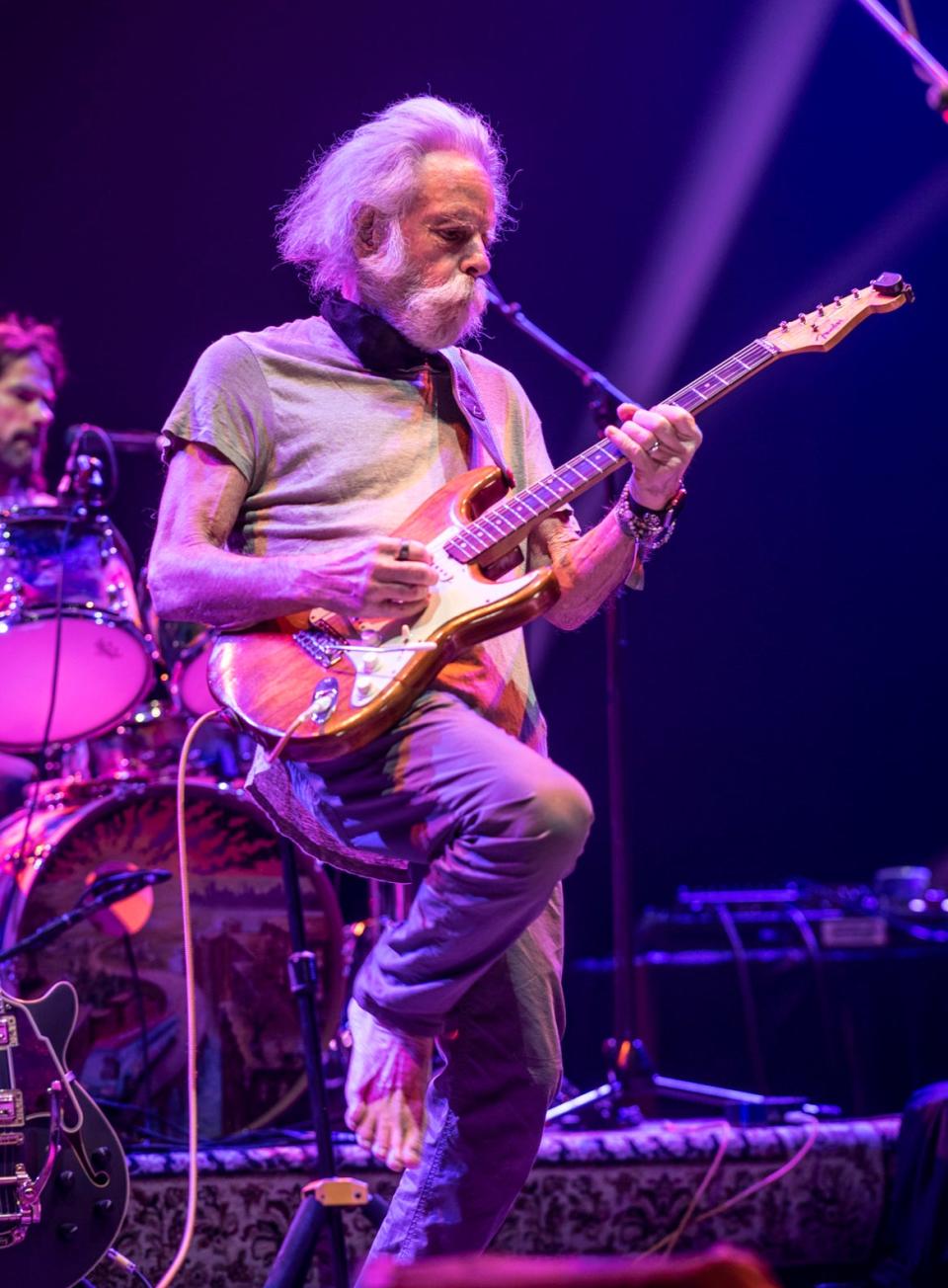 Bob Weir and Wolf Bros. featuring the Wolfpack, pictured performing at Radio City Music Hall in New York City in April 2022. Weir is celebrating the 50th anniversary of his album "Ace" with a deluxe edition available Friday, Jan. 13, via Rhino.