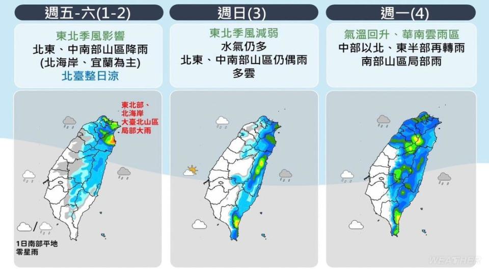 降雨趨勢圖。（圖／TVBS）