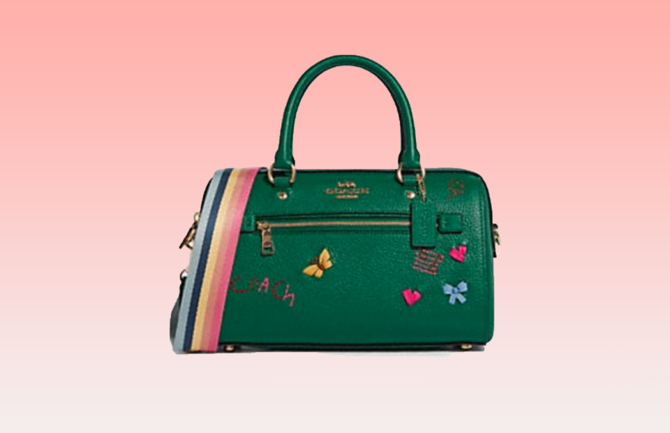 Green purse. (Photo: Coach Outlet) 