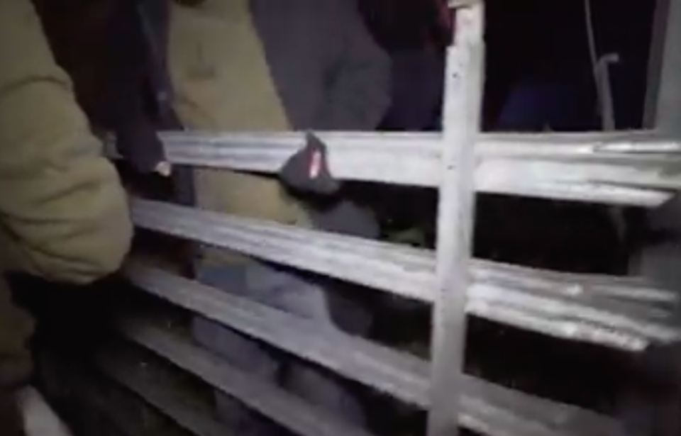 Activists gained access to the factory during the night (Picture: Smash Speciesism)