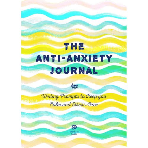 wavy graphic cover anti anxiety notebook