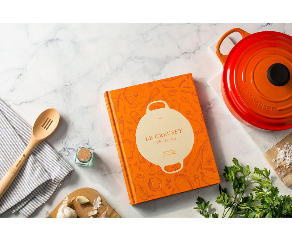 With 80 recipes, your mom is&nbsp;<i>really</i> going to get cooking.&nbsp;<a href="https://fave.co/3bBBoax" target="_blank" rel="noopener noreferrer">Find it for $28 at Le Creuset</a>.