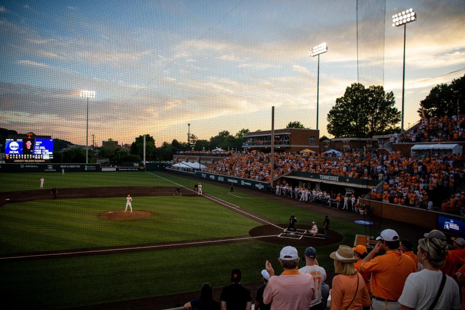 The NCAA Baseball Tournament Knoxville Regional between the Tennessee Volunteers and Alabama State Hornets held at Lindsey Nelson Stadium on Friday, June 3, 2022. 