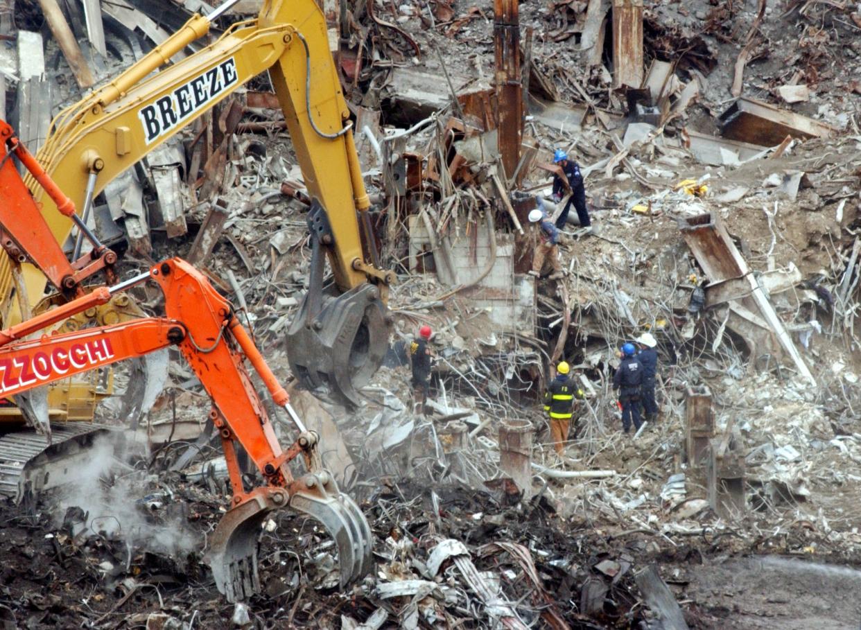 The clean up at Ground Zero on Nov. 5, 2001.