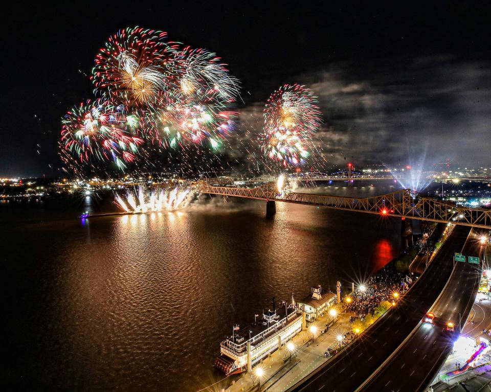 Thunder Over Louisville fireworks display.  Saturday, April 22, 2023