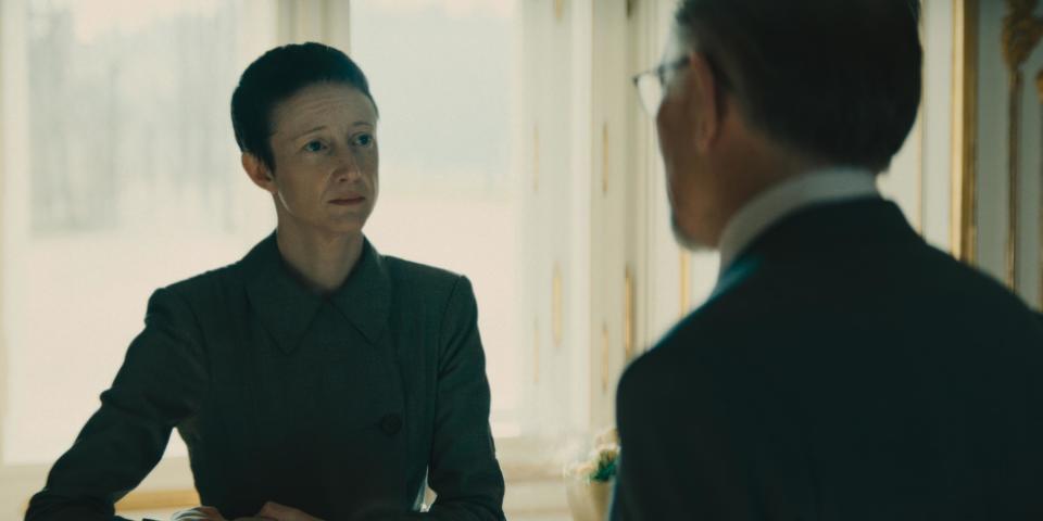 Andrea Riseborough in The Regime. (HBO/Sky)