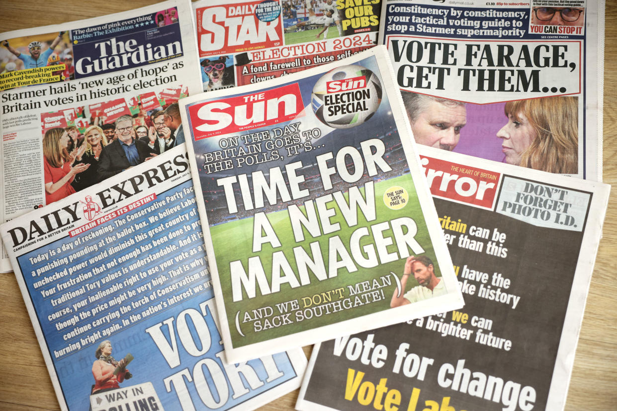 Different rules apply to print and broadcast media on polling day. (Photo by Dan Kitwood/Getty Images)