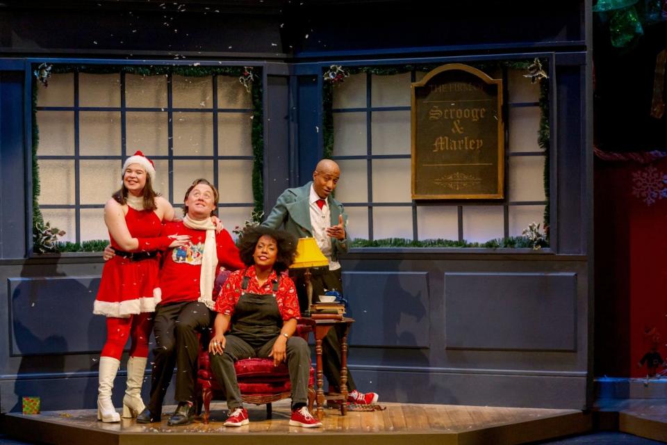 "Every Christmas Story Ever Told (And Then Some)" runs through Dec. 31, 2022 at Cincinnati Shakespeare Company.