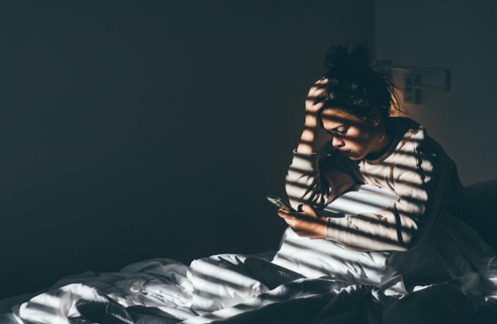 A diagnosis of treatment-resistant depression can lead to a sense of hopelessness and despair in some patients. <a href="https://www.gettyimages.com/detail/photo/worried-young-woman-sitting-on-bed-at-home-royalty-free-image/1393174810" rel="nofollow noopener" target="_blank" data-ylk="slk:Maria Korneeva/Moment via Getty Images;elm:context_link;itc:0" class="link ">Maria Korneeva/Moment via Getty Images</a>