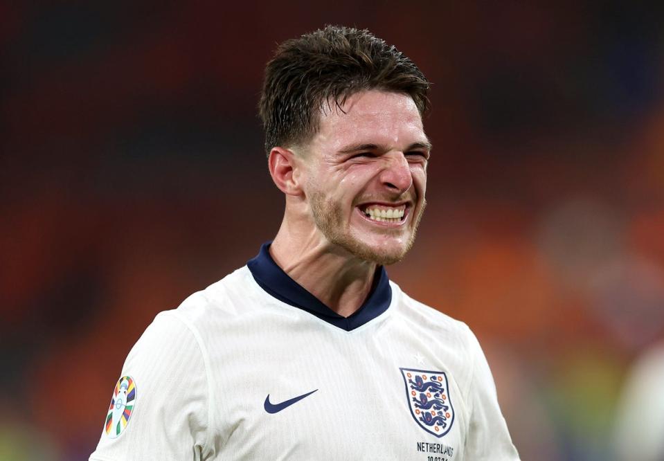 Declan Rice has been a key part of England’s run to the Euro 2024 final (Getty Images)