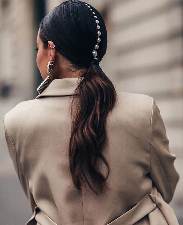 9) This Studded Ponytail