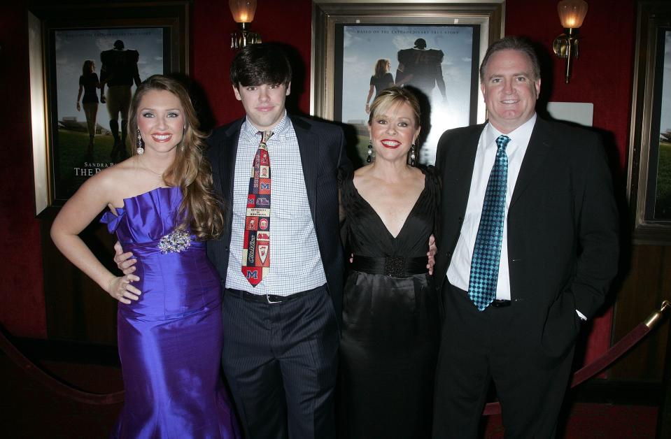 The Tuohy family at the premiere of "The Blind Side" in 2009.