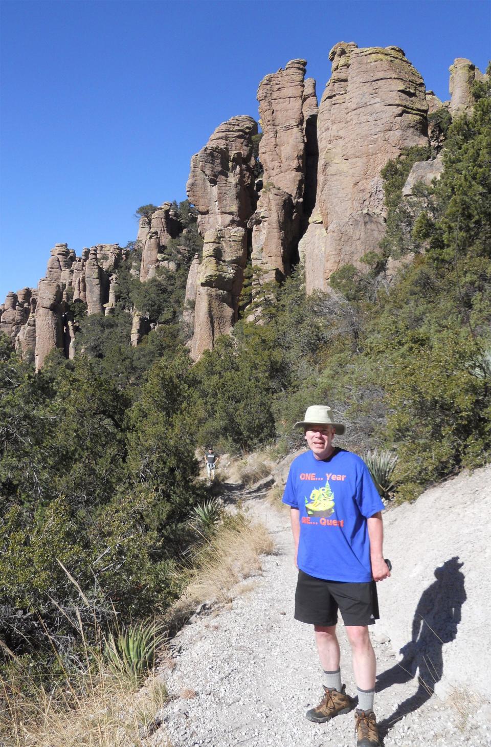 Thomas Wright visits the Chiricahua National Monument in Arizona. Wright visited every U.S. national park this year.