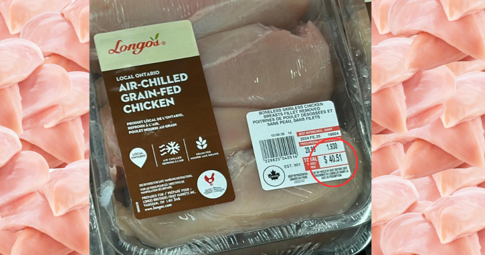 Grocery prices in Canada: A $40 pack of chicken breasts at an Ontario grocery store has riled up Canadian shoppers.