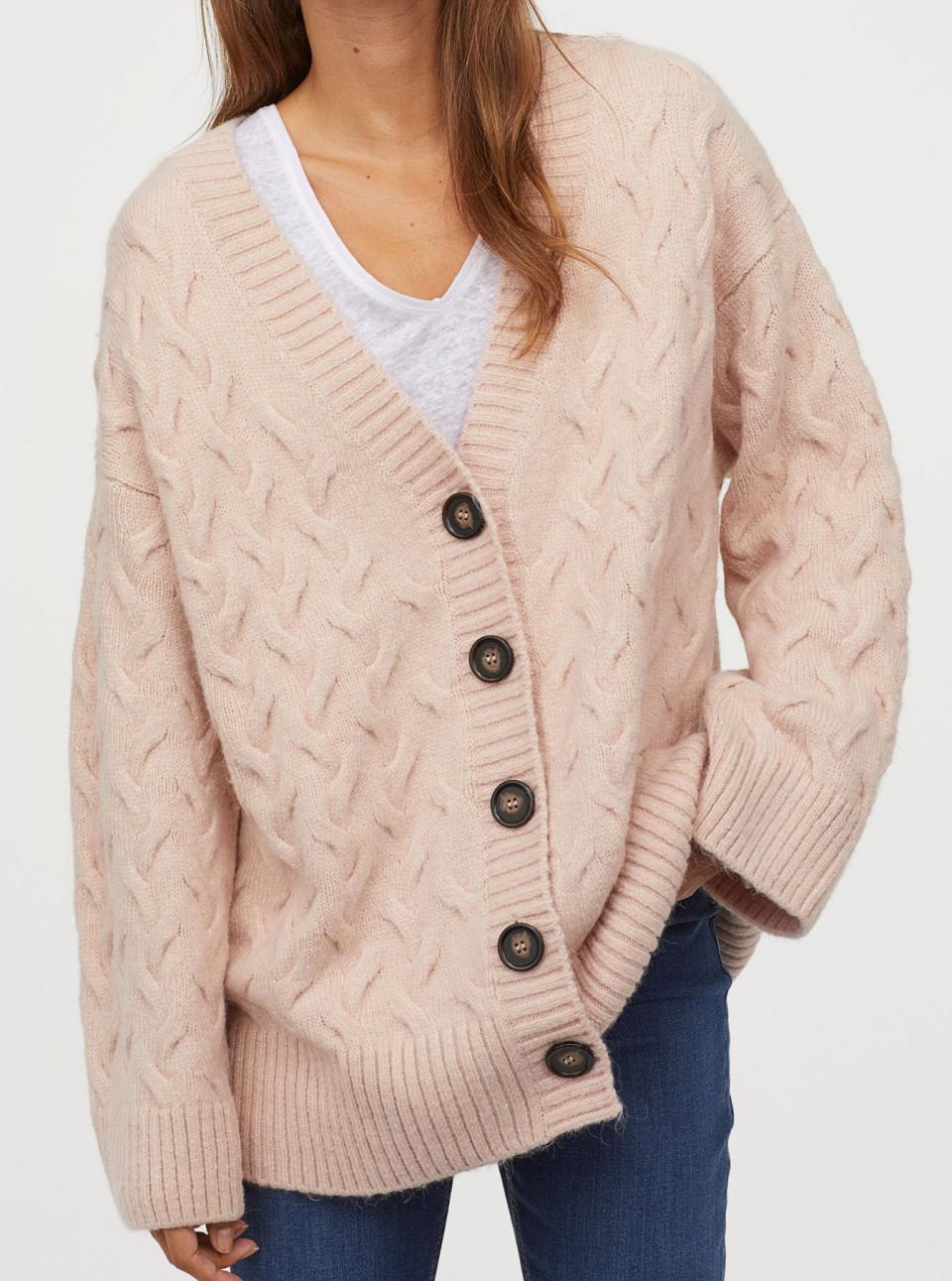 H&M Cable-Knit Cardigan